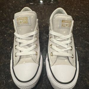 Converse White Polka Dot Low Top Sneakers